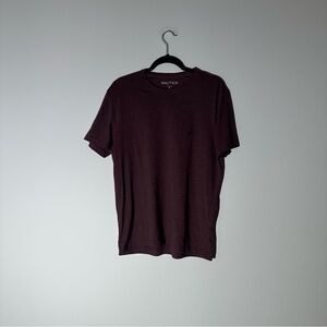 Nautica Men's Deep Purple Short Sleeve Tee